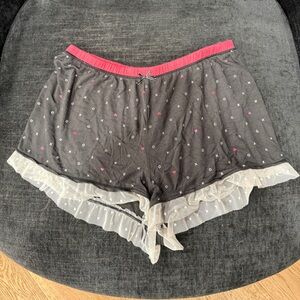 Black and Red Trim Shorts